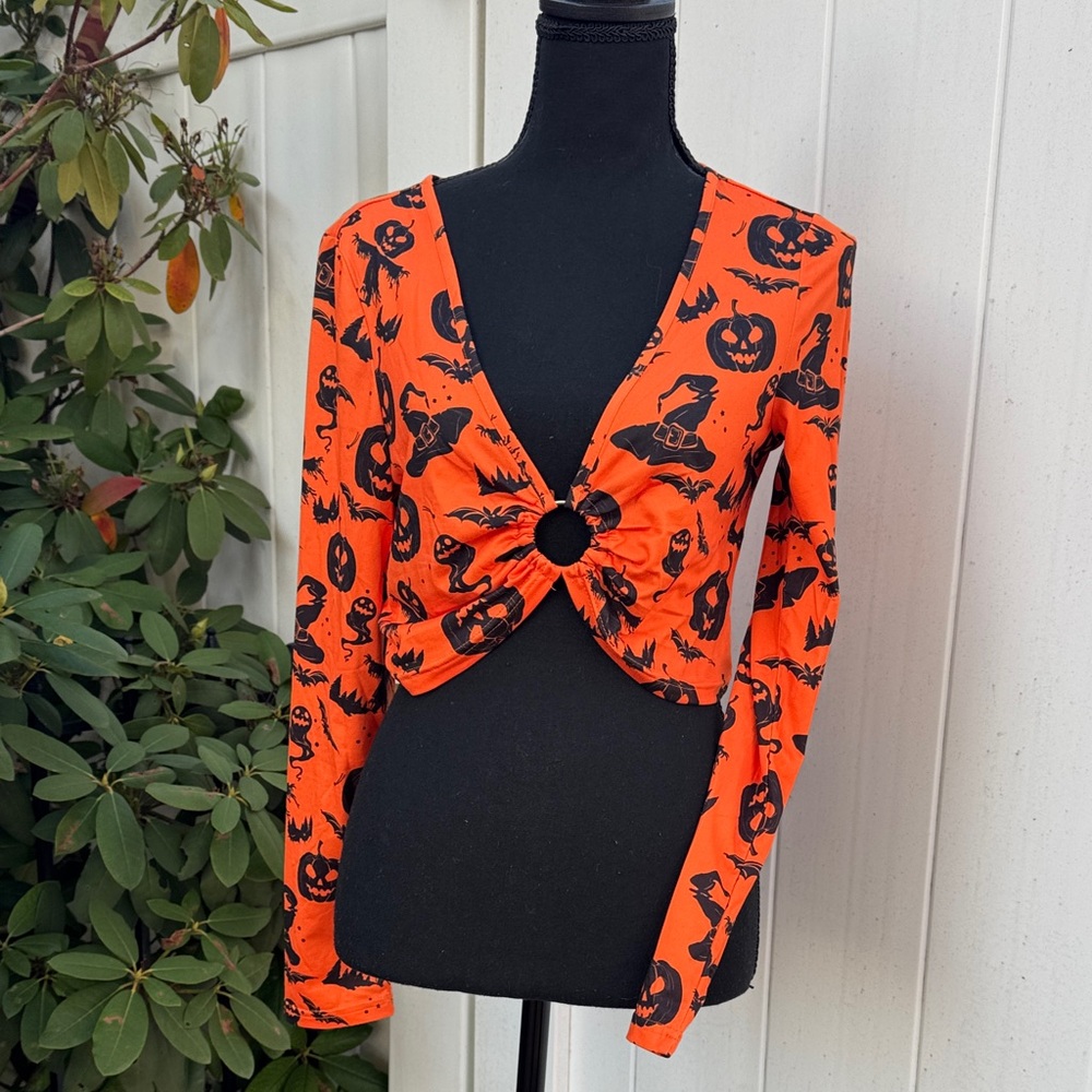 Halloween print top lg